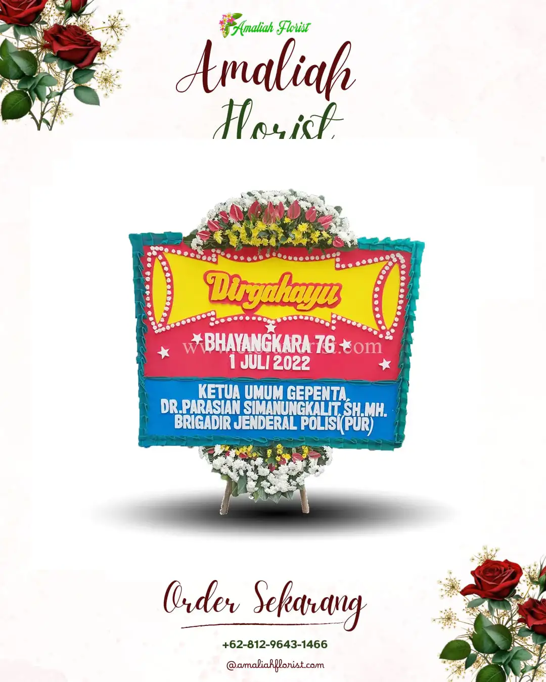 Papan Bunga HUT Ulang Tahun Kayuringin Jaya